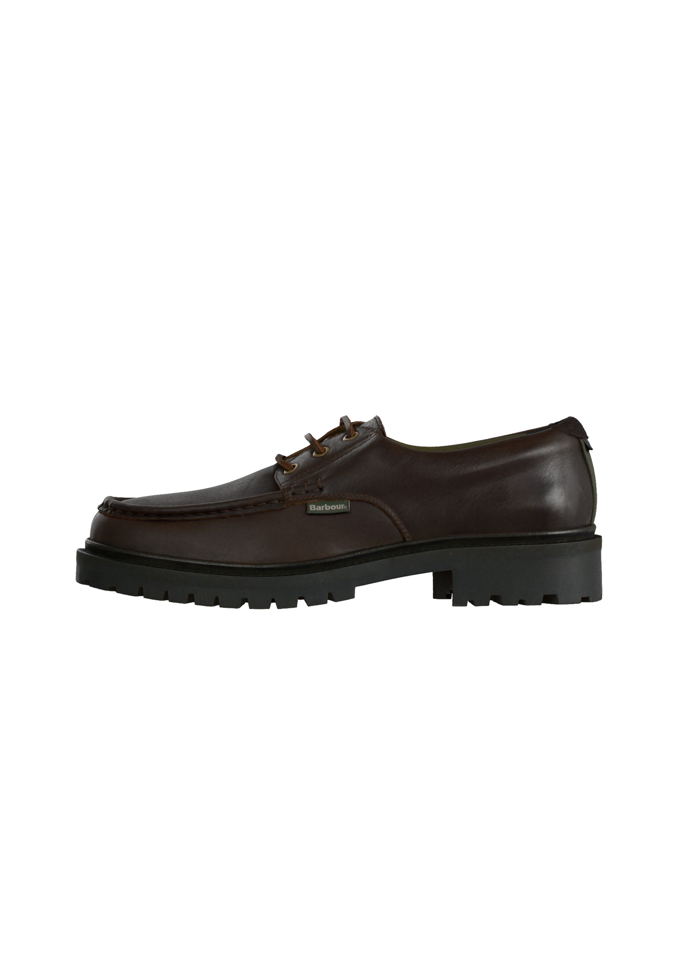 Barbour - Sapato com atacadores 'Paxton' em castanho: frente