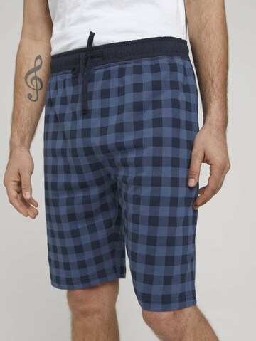 TOM TAILOR Pyjamashorts in Blau