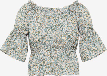 MYMO Blouse in Blauw: voorkant