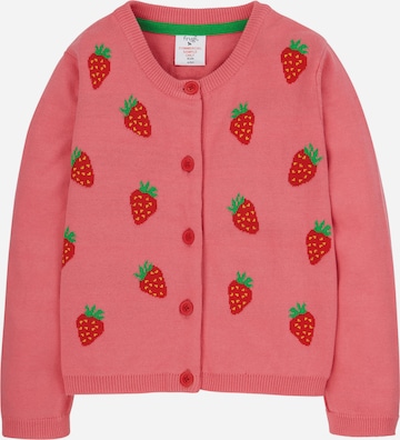 Frugi Knit Cardigan in Pink: front
