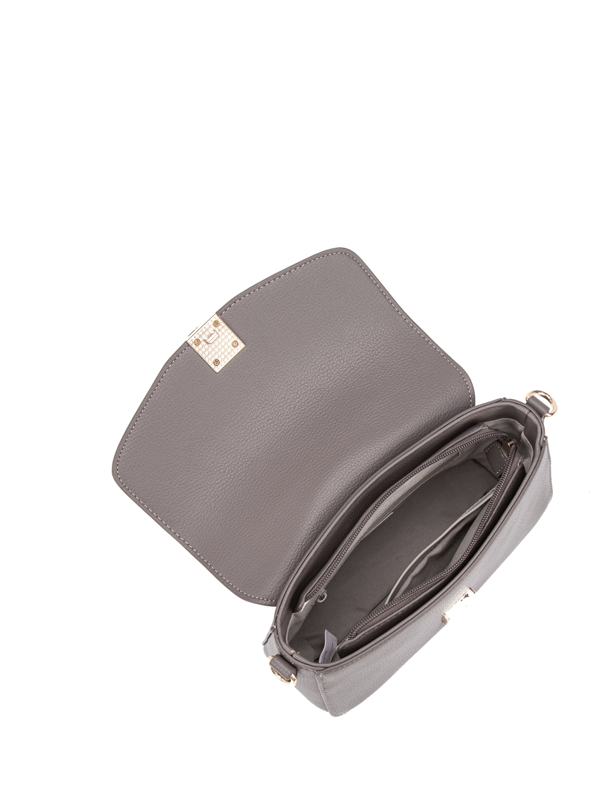 Borsa a spalla 'Borsa a spalla Celestia Elite pelle vegana PU - Chiusura zip' di David Jones in grigio