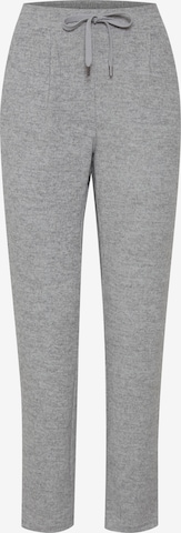 Fransa Regular Pleat-Front Pants in Grey: front