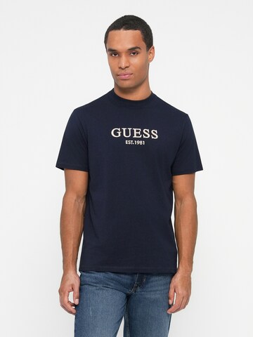GUESS Koszulka w kolorze niebieski: przód