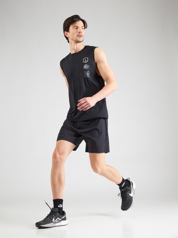 QUIKSILVER Functioneel shirt 'LAP TIME' in Zwart