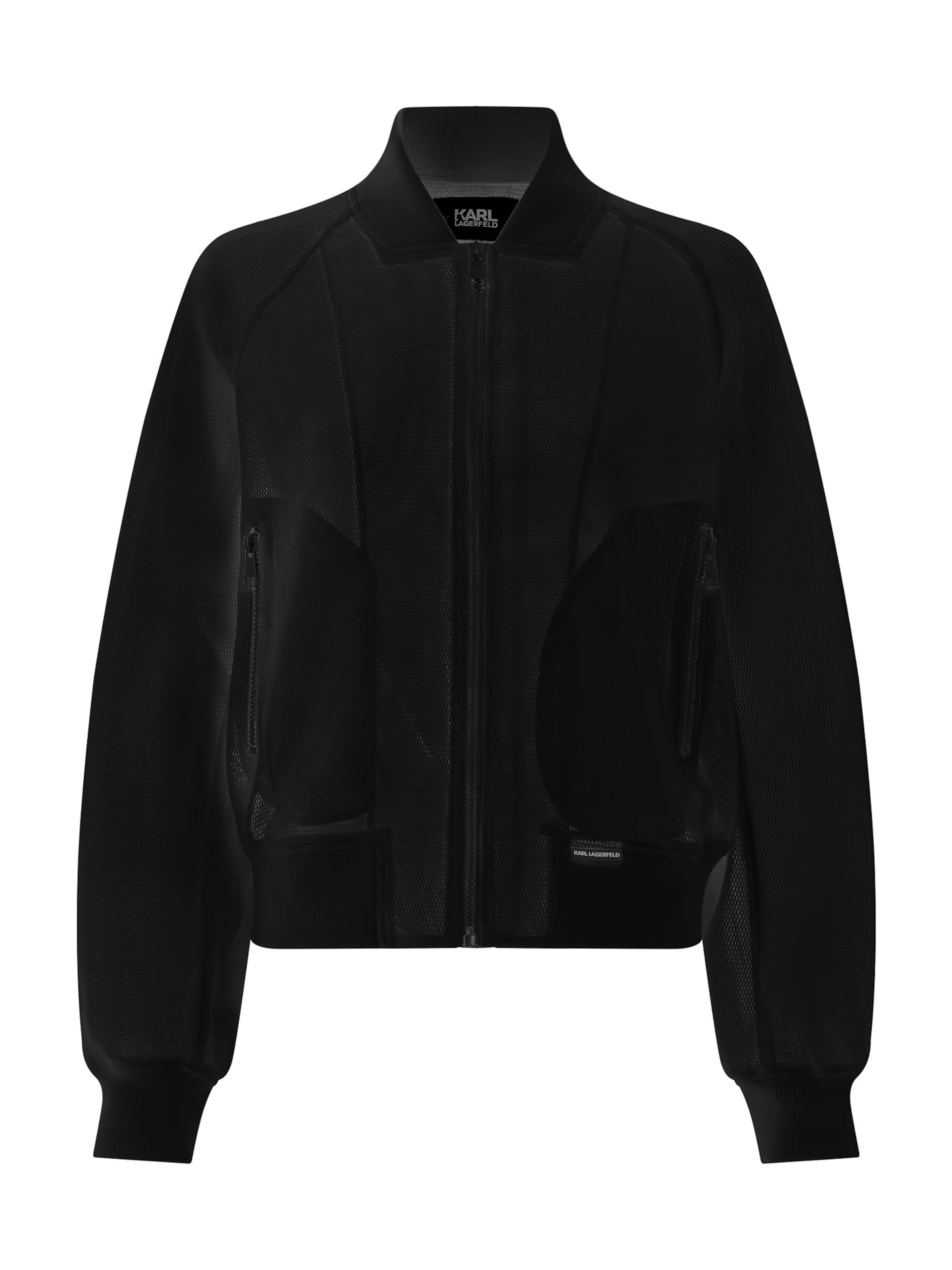 Karl Lagerfeld Демисезонная куртка в Черный: спереди