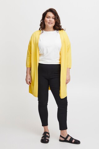 Fransa Curve Blouse 'Blume' in Geel