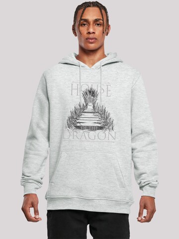 F4NT4STIC Sweatshirt 'House Of The Dragon Throne' in Grey: front