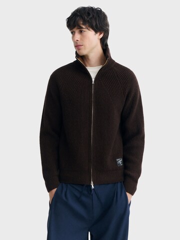 Vestes en maille 'Ekaiz' Thinking MU en marron : devant