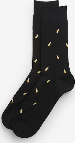 IUMAN Intimissimi Uomo Socks in Black: front