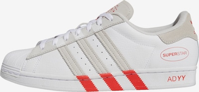 ADIDAS ORIGINALS Sneaker 'Superstar' in grau / rot / weiß, Produktansicht