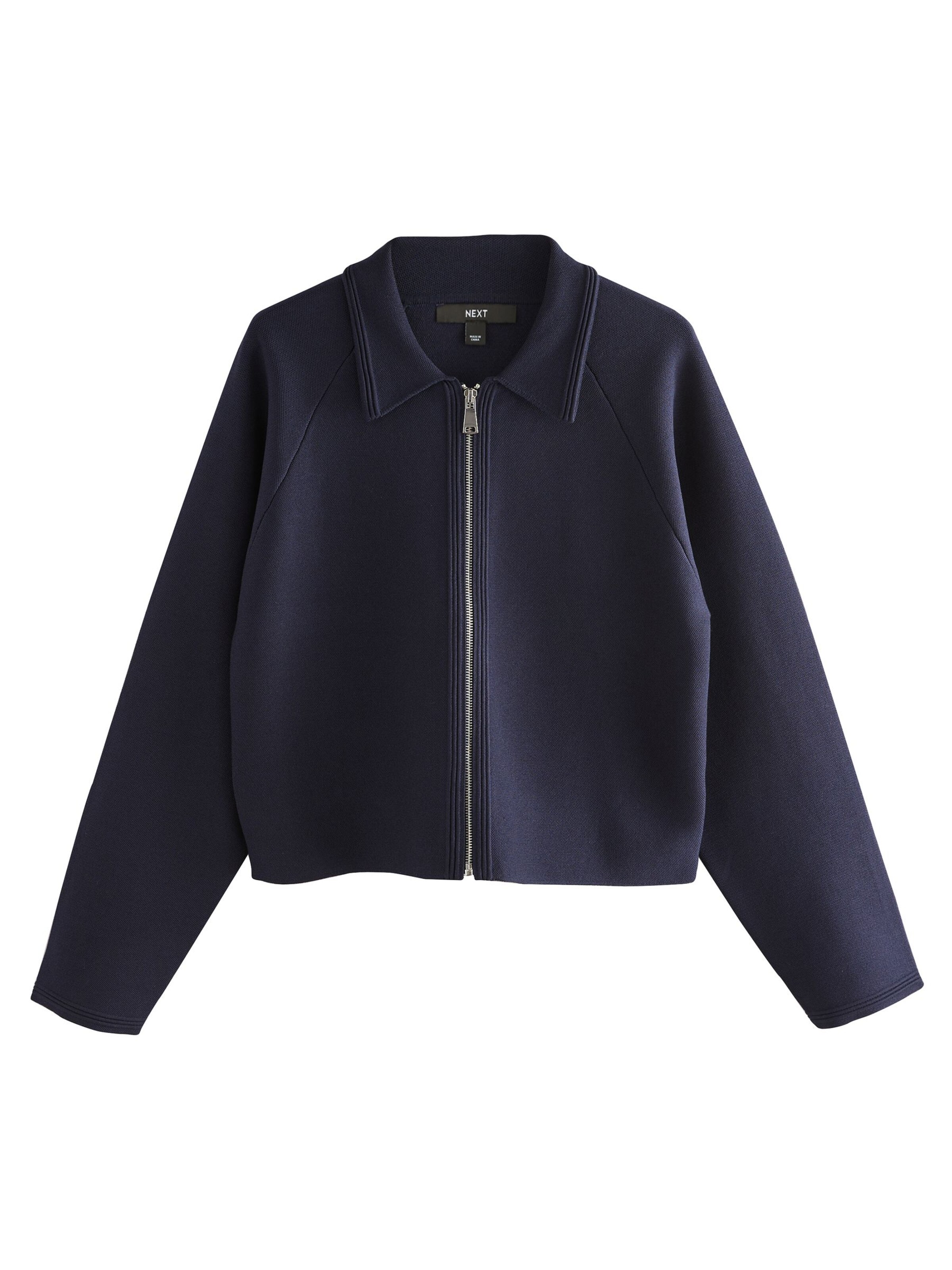 Geacă tricotată de la Next pe albastru: față