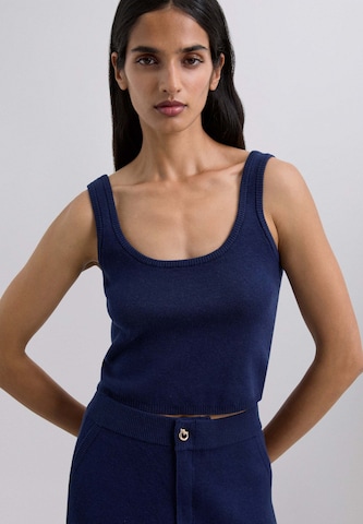 Scalpers Плетен топ в синьо