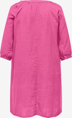 ONLY Carmakoma Платье-рубашка 'THYRA' в Ярко-розовый