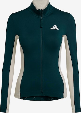 ADIDAS PERFORMANCE - Sudadera con cremallera deportiva 'Tempo' en verde: frente