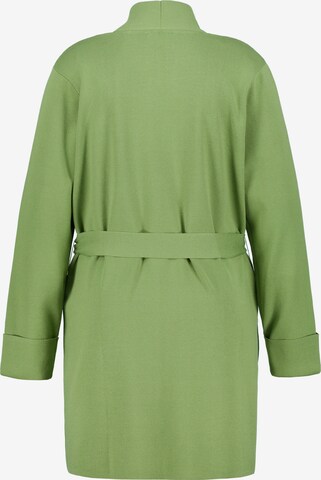 Ulla Popken Knit Cardigan in Green