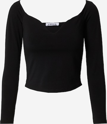 EDITED Shirt 'Rosa' in Black: front