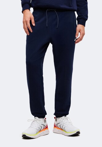 Tapered Pantaloni sport de la 4F pe albastru: față