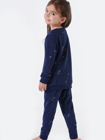 SCHIESSER Pajamas ' Cat Zoe Frottee ' in Blue