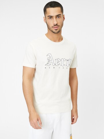 T-Shirt AÉROPOSTALE en beige : devant