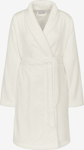 Peignoir court ' Fleece Robe ' TRIUMPH en blanc : devant