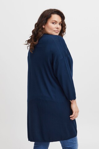 Fransa Curve Bluse in Blau