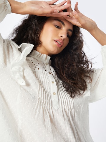 PULZ Jeans Blouse 'JAMILA' in White