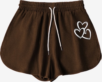 Pantalon GORHEY en marron : devant