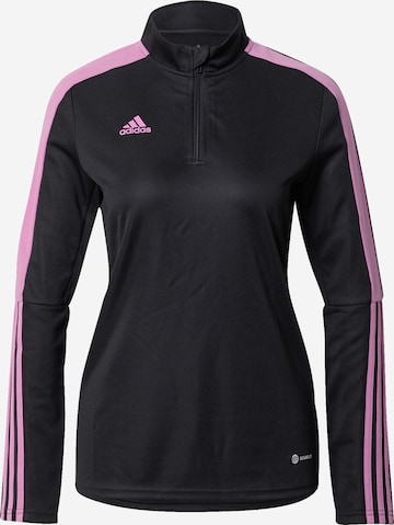 melns ADIDAS SPORTSWEAR Sportiska tipa džemperis 'Tiro Essential ': no priekšpuses