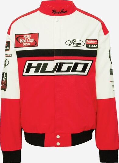 HUGO Демисезонная куртка 'Bark' в Красный / Черный / Белый, Обзор товара