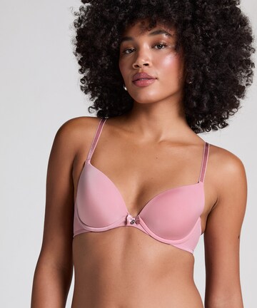 Hunkemöller Koszulkowy Biustonosz w kolorze różowy: przód