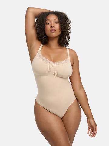 cfab (formerly creamy fabrics) - Body moldeador en beige: frente