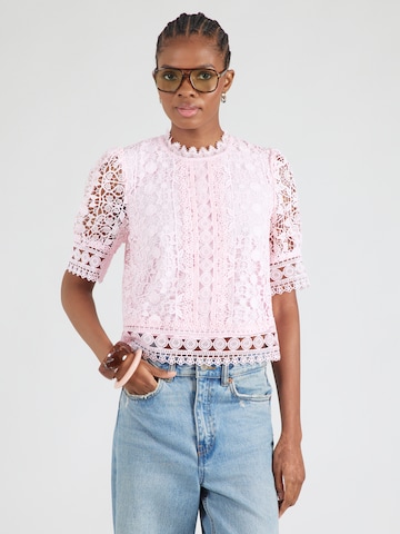 Morgan - Blusa 'OLAY' en rosa: frente