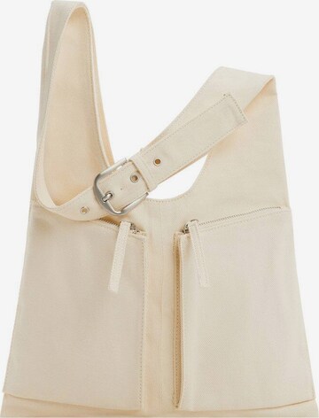 MANGO Schultertasche 'paloma' in Beige: predná strana