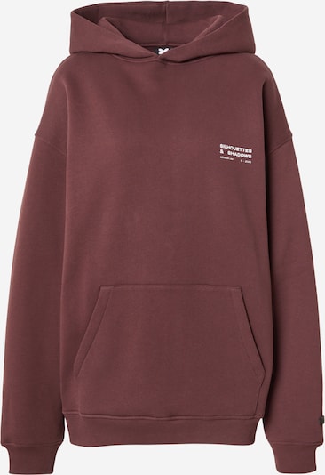 Karo Kauer Sweatshirt in pflaume / weiß, Produktansicht