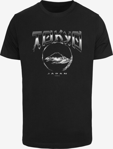 T-Shirt 'Tokyo Chrome' Mister Tee en noir : devant