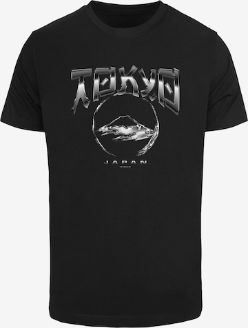 Mister Tee Shirt 'Tokyo Chrome' in Zwart: voorkant