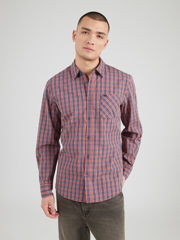 MUSTANG Regular fit Πουκάμισο 'CHESTER' σε κόκκινο: μπροστά