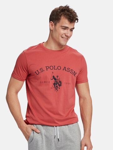 U.S. POLO ASSN. Paita 'Archibald' värissä punainen: etupuoli