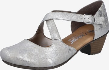 Rieker Pumps in Silver: front