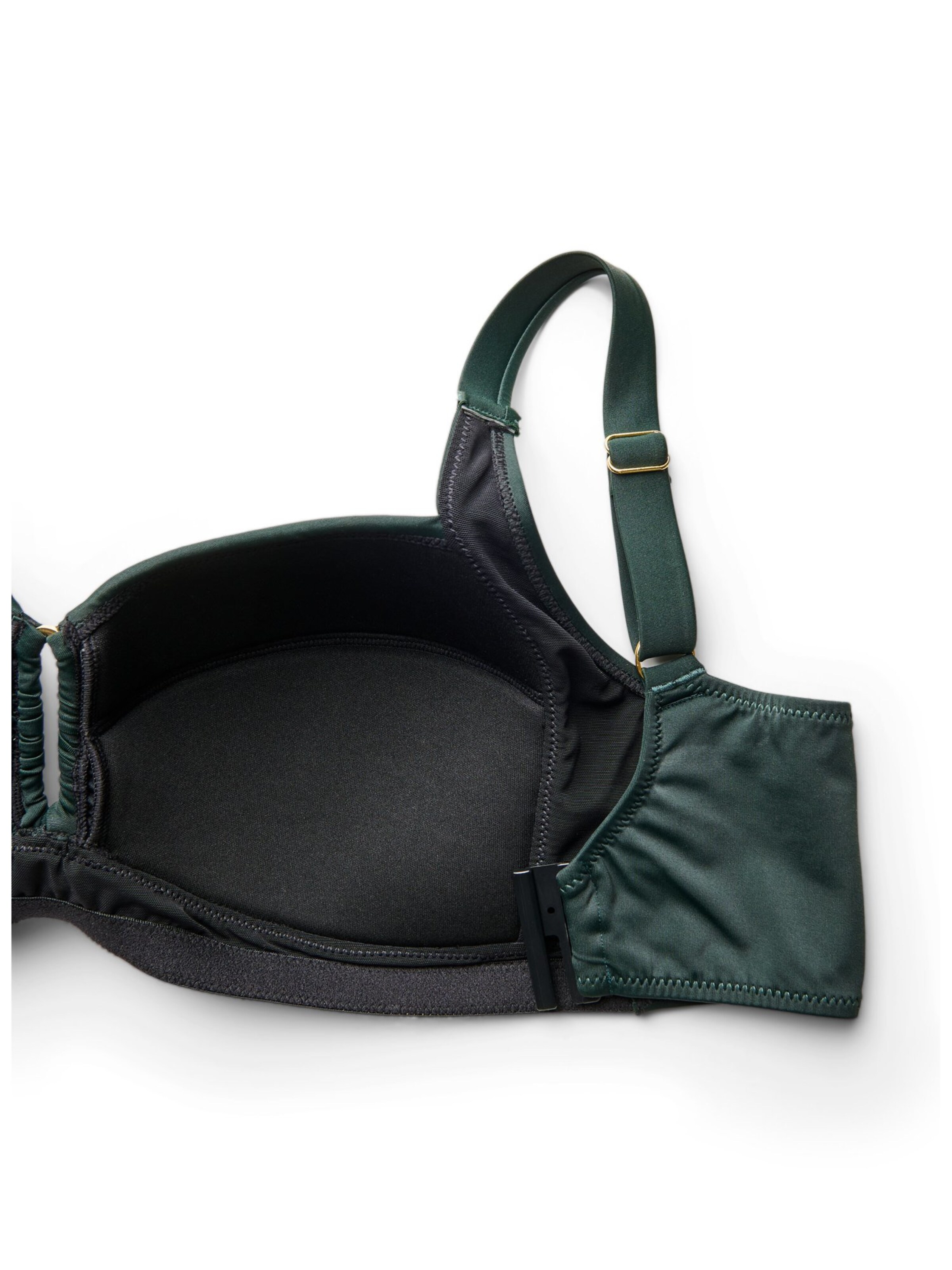 Swim by Zizzi Push-up Bikinitop 'Stilde' in Groen