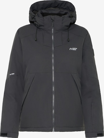 North Bend Skijacke 'Octasia' in Grau: Vorderseite