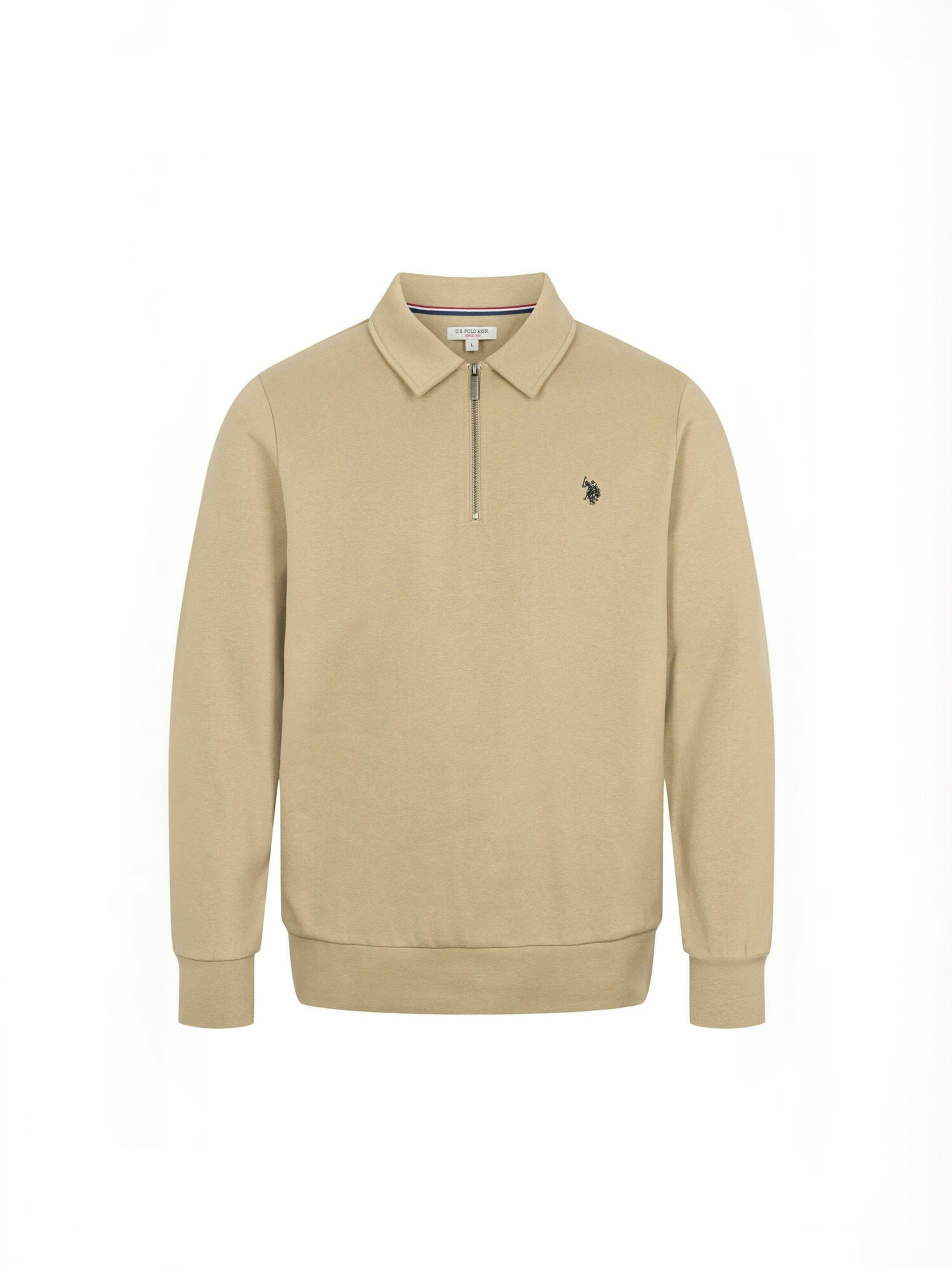 Pulover ' UMDag ' de la U.S. POLO ASSN. pe bej: față