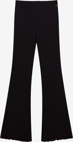 Pull&Bear Flared Broek in Zwart: voorkant