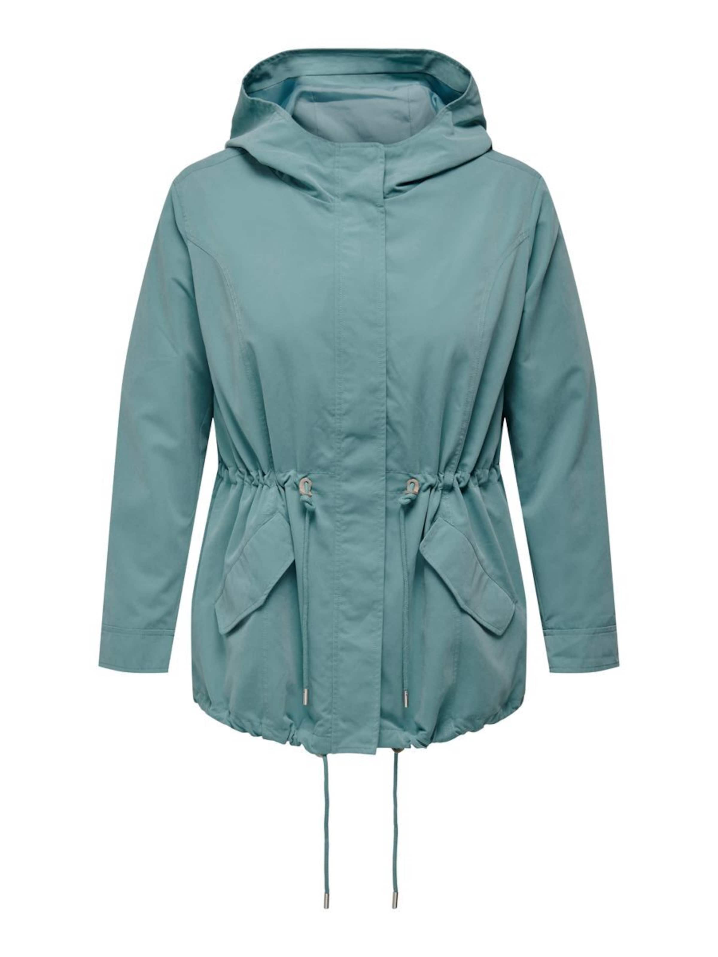 ONLY Carmakoma Tussenparka in Blauw: voorkant
