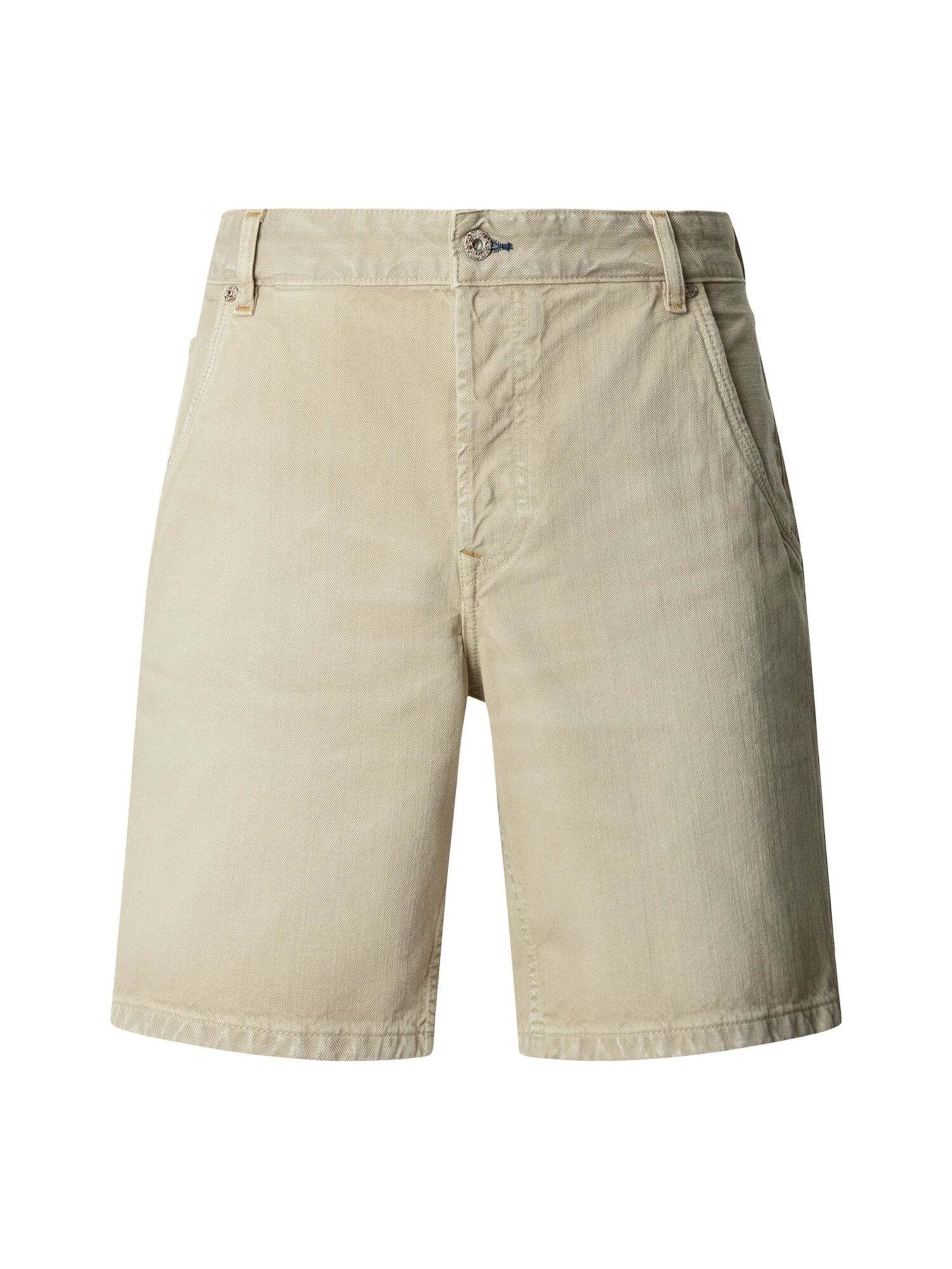 Pepe Jeans Loosefit Shorts 'Helix' in Beige: Vorderseite