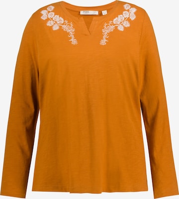 Ulla Popken Shirt in Oranje: voorkant