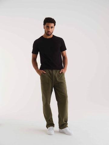 ABOUT YOU x Kevin Trapp Regular Trousers 'Jonathan' in Green