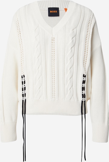 BOSS Neulepaita 'C_Fangallo' värissä valkoinen, Tuotenäkymä
