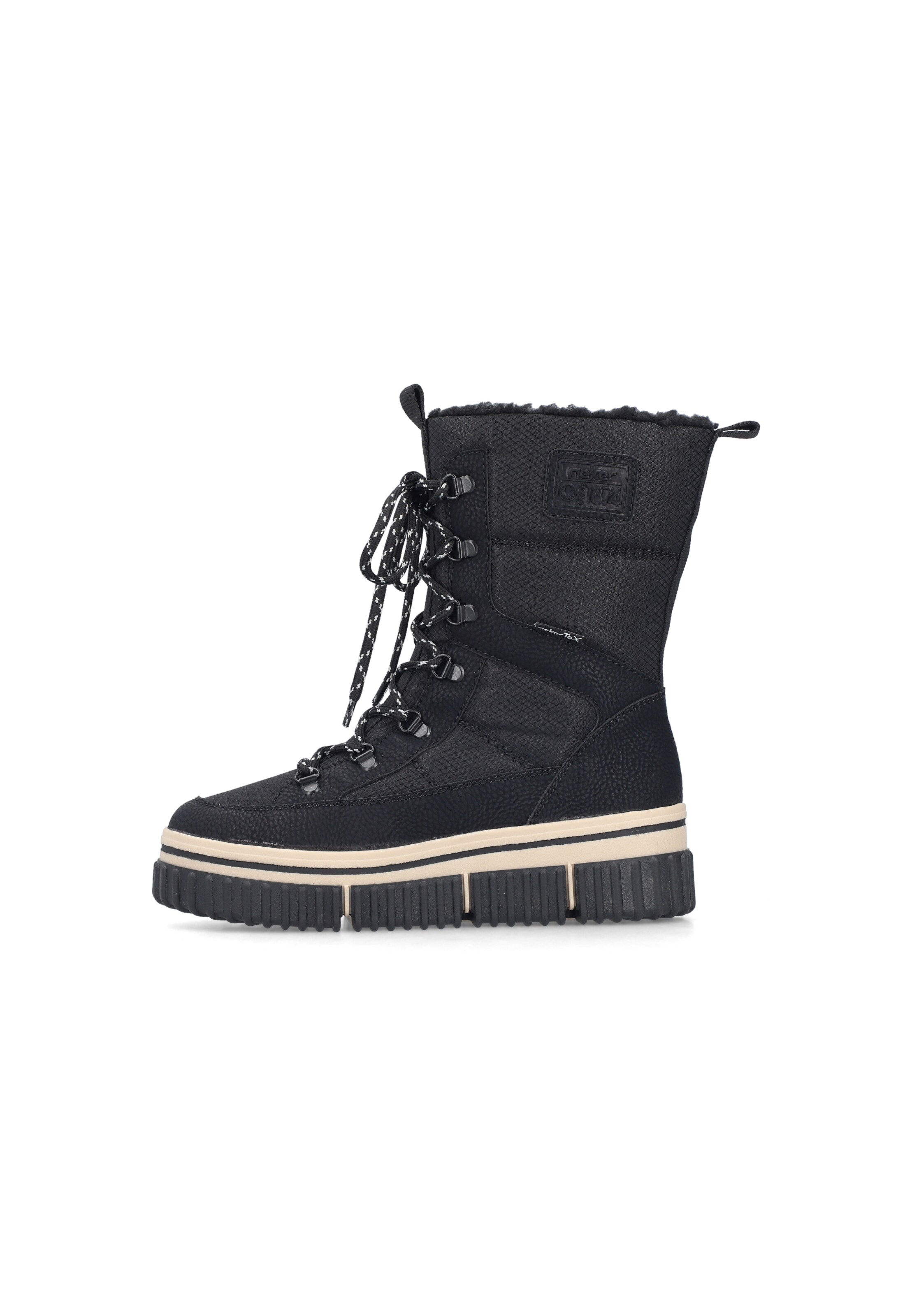 Bottes à lacets Rieker en noir