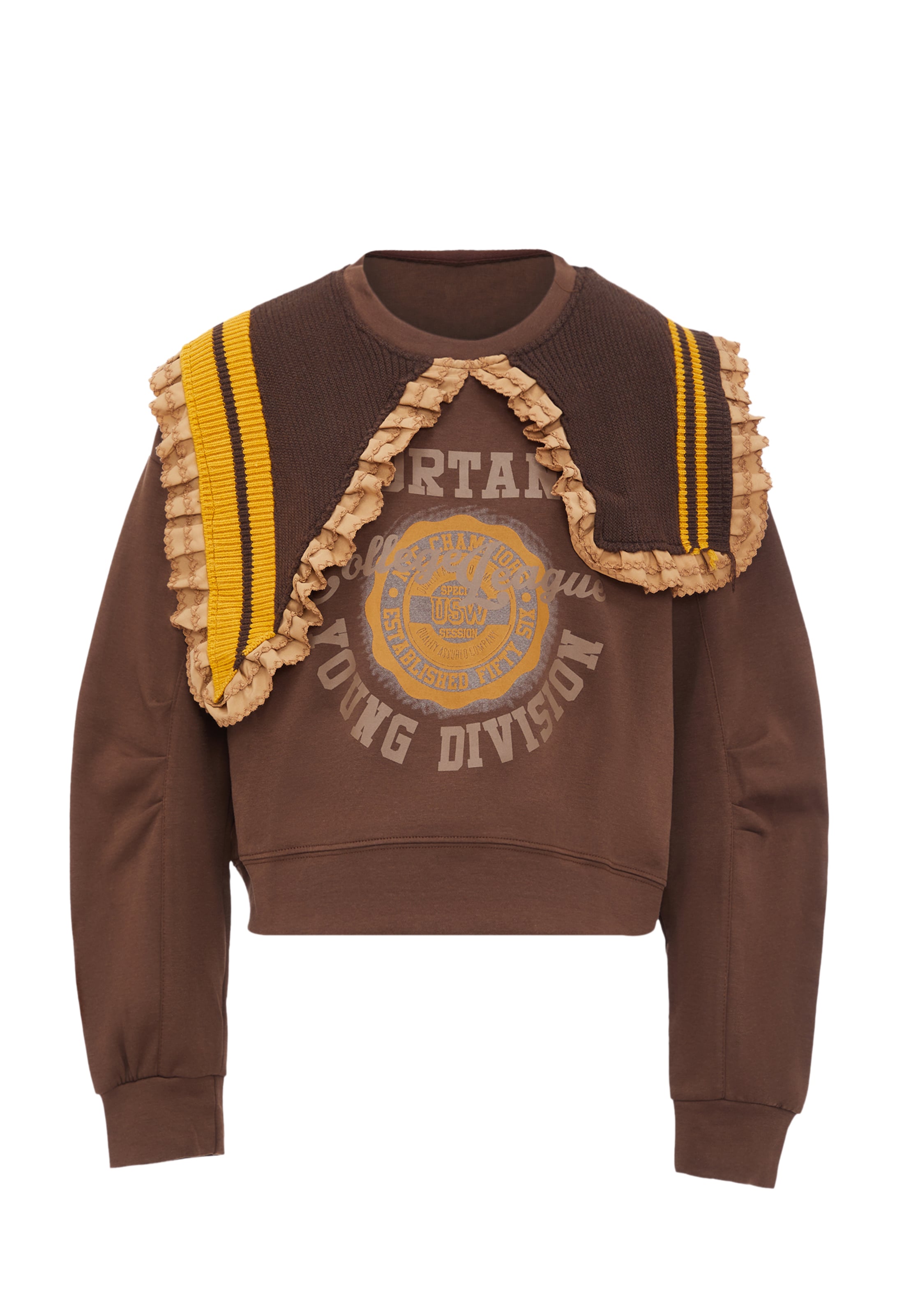 HOMEBASE Mikina – hnědá: přední strana